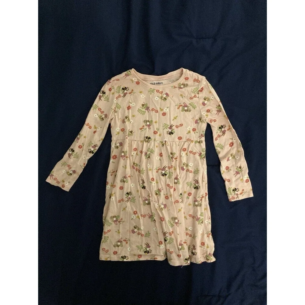 4T Old Navy girl clothes - 1 piece dress | fairy and nature theme
